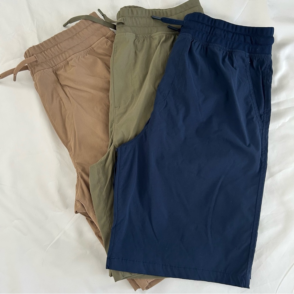 Wonder Nation 3 Everywhere Shorts Bundle, Khaki-Green- Navy XXL 18